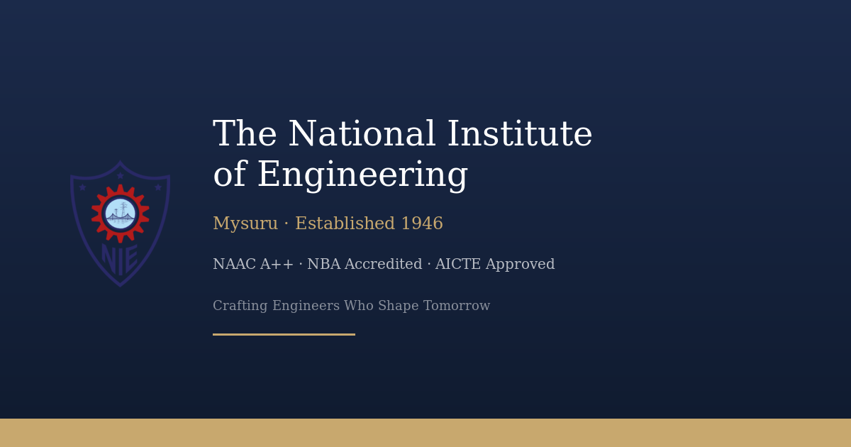 The National Institute of Engineering - [NIE] campus